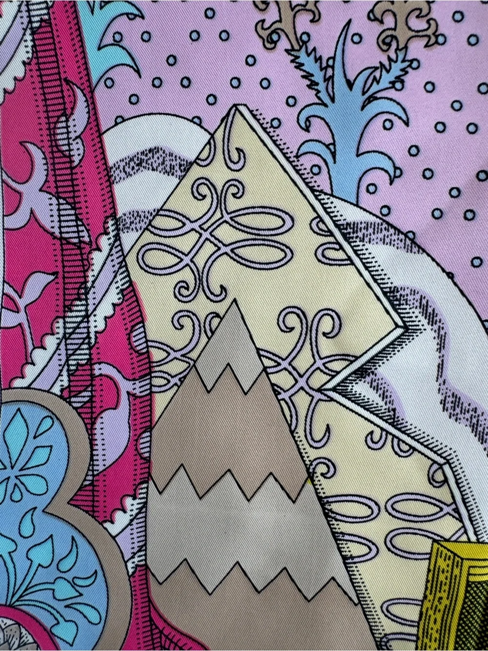 Designer-style 90cm Silk Scarf